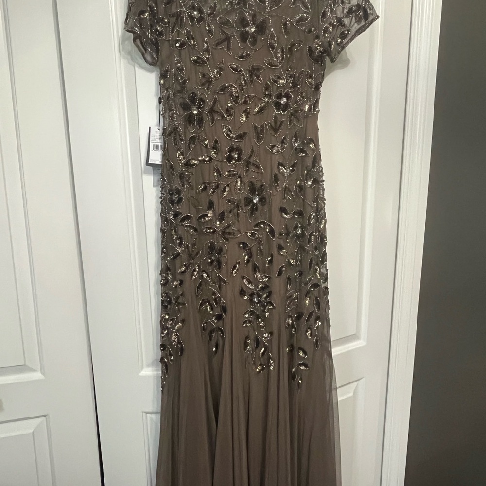 Nordstrom Brown Embellished Maxi Dress